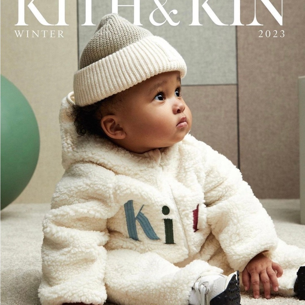 Kith Cream Fleece Bodysuit for Kids